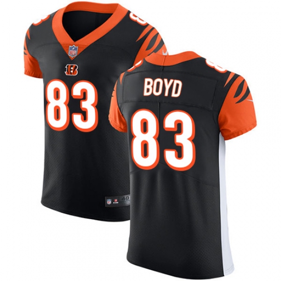 Men's Nike Cincinnati Bengals #83 Tyler Boyd Black Team Color Vapor Untouchable Elite Player NFL Jersey - Ujersey