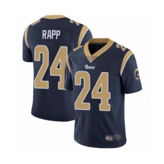 Youth Los Angeles Rams #24 Taylor Rapp Navy Blue Team Color Vapor Untouchable Limited Player Football Jersey - Ujersey