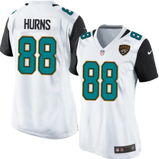 Women's Nike Jacksonville Jaguars #88 Allen Hurns Game White NFL Jersey - Ujersey