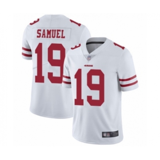 Men's San Francisco 49ers #19 Deebo Samuel White Vapor Untouchable Limited Player Football Jersey - Ujersey