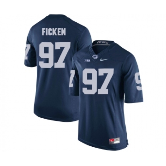 Penn State Nittany Lions 97 Sam Ficken Navy College Football Jersey - Ujersey