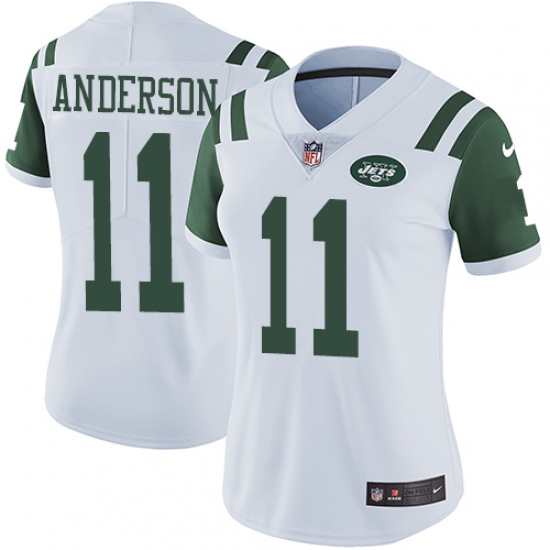 Women's Nike New York Jets #11 Robby Anderson Elite White NFL Jersey - Ujersey
