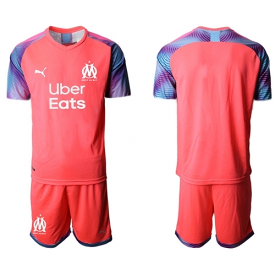 Marseille Blank Pink Goalkeeper Soccer Club Jersey