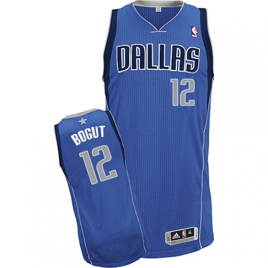 Men's Dallas Mavericks #12 Andrew Bogut NBA Royal Blue Road Jersey - Ujersey