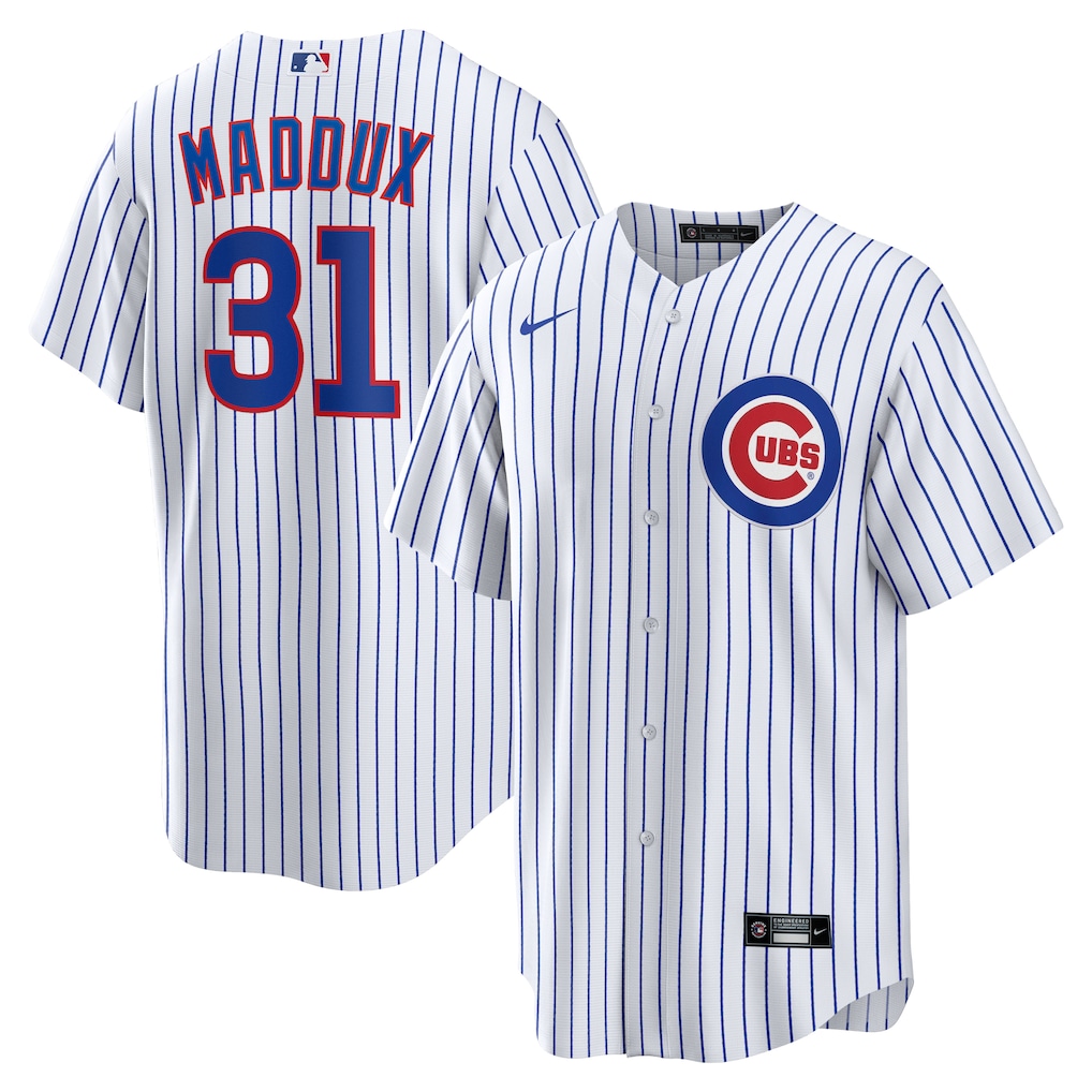Men's Chicago Cubs Greg Maddux Nike White Home Retired Player Replica Jersey - Ujersey