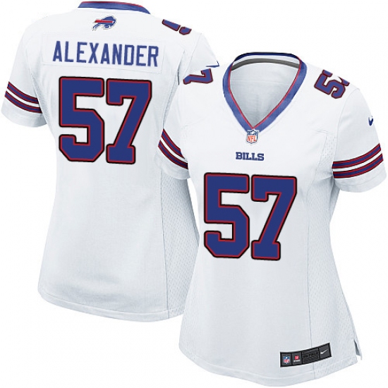 Women's Nike Buffalo Bills #57 Lorenzo Alexander Game White NFL Jersey - Ujersey