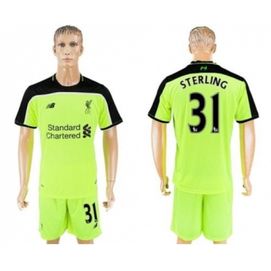 Liverpool #31 Sterling Sec Away Soccer Club Jersey