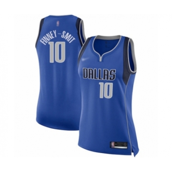 Women's Dallas Mavericks #10 Dorian Finney-Smith Authentic Royal Blue Basketball Jersey - Icon Edition - Ujersey
