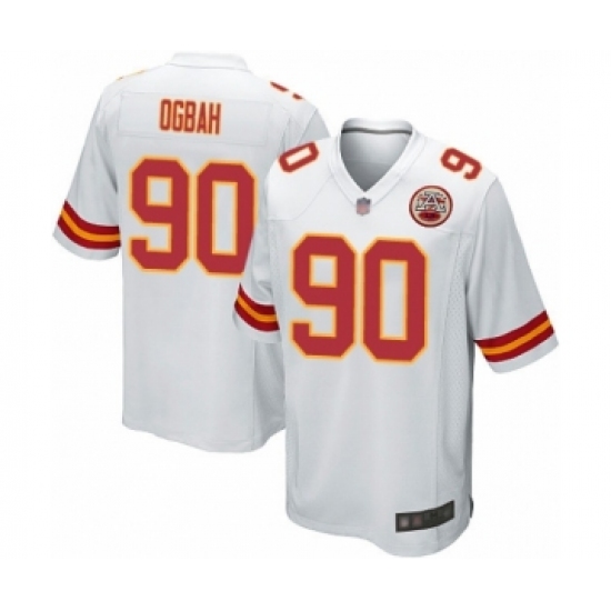 Men's Kansas City Chiefs #90 Emmanuel Ogbah Game White Football Jersey - Ujersey