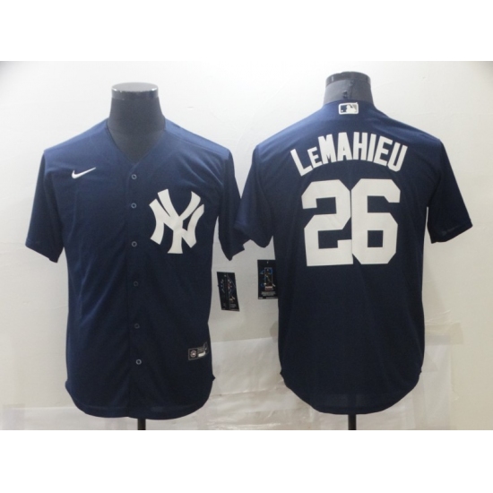 Men's Nike New York Yankees #26 DJ LeMahieu Navy Alternate Stitched Jersey - Ujersey