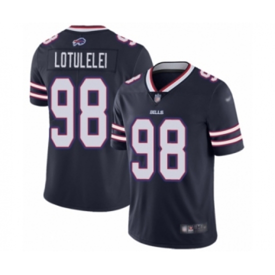 Women's Buffalo Bills #98 Star Lotulelei Limited Navy Blue Inverted Legend Football Jersey - Ujersey