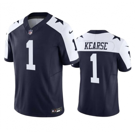 Men's Dallas Cowboys #1 Jayron Kearse Navy White 2023 F.U.S.E. Vapor Limited Football Stitched Jersey - Ujersey