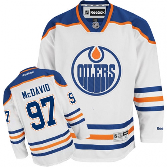Women's Reebok Edmonton Oilers #97 Connor McDavid Authentic White Away NHL Jersey - Ujersey