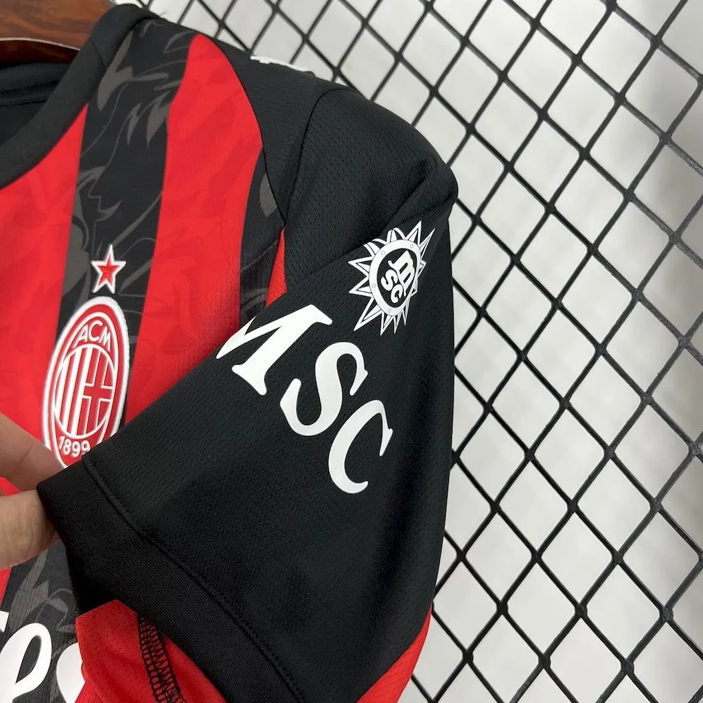 AC Milan Soccer Jersey Home Custom Shirt 2025/26 - Ujersey NHL