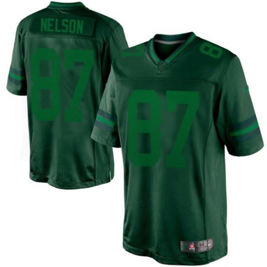 Men's Nike Green Bay Packers #87 Jordy Nelson Green Drenched Limited NFL Jersey - Ujersey