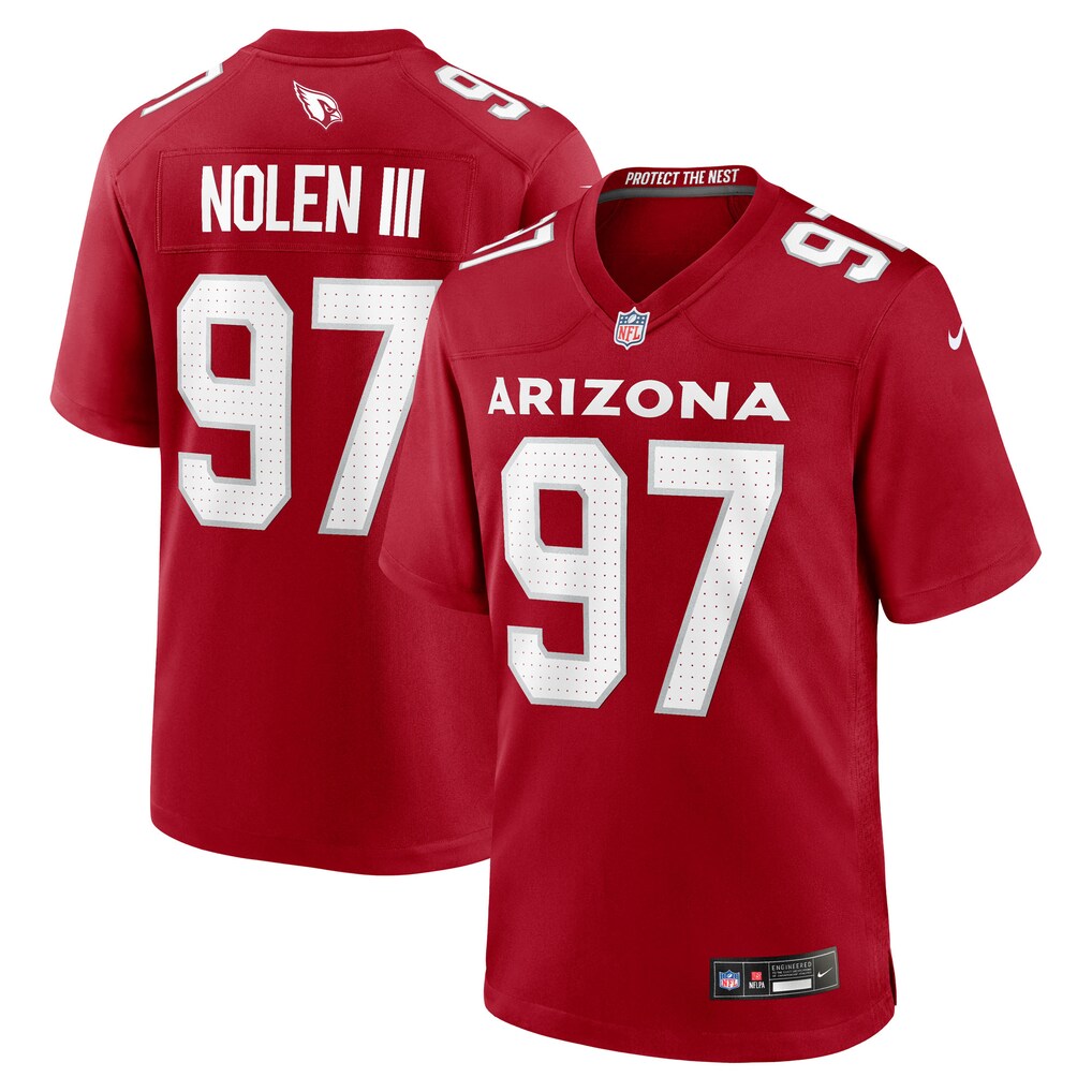 Men's Arizona Cardinals Walter Nolen Nike Cardinal Game Player Jersey