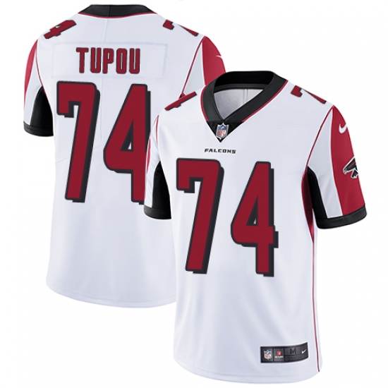 Youth Nike Atlanta Falcons #74 Tani Tupou White Vapor Untouchable Limited Player NFL Jersey - Ujersey