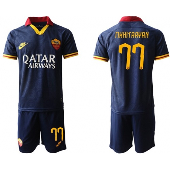 Roma #77 Mkhitaryan Third Soccer Club Jersey