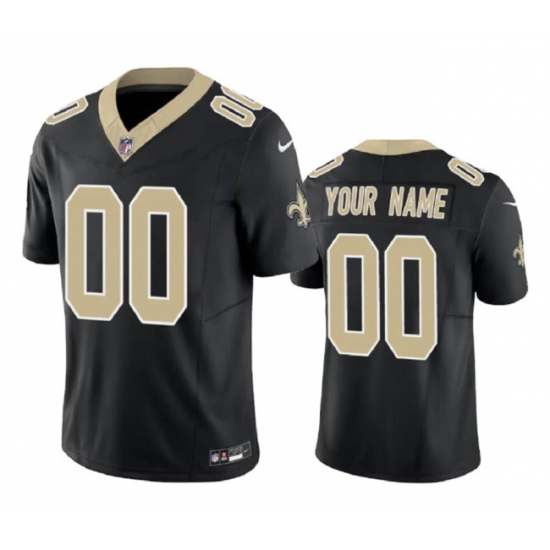 Men's New Orleans Saints Active Player Custom Black 2023 F.U.S.E.Vapor Limited Stitched Football Jersey - Ujersey