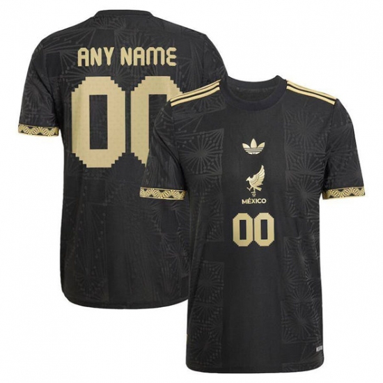 Men's Mexico Custom Black 2025 Soccer Jersey - Ujersey
