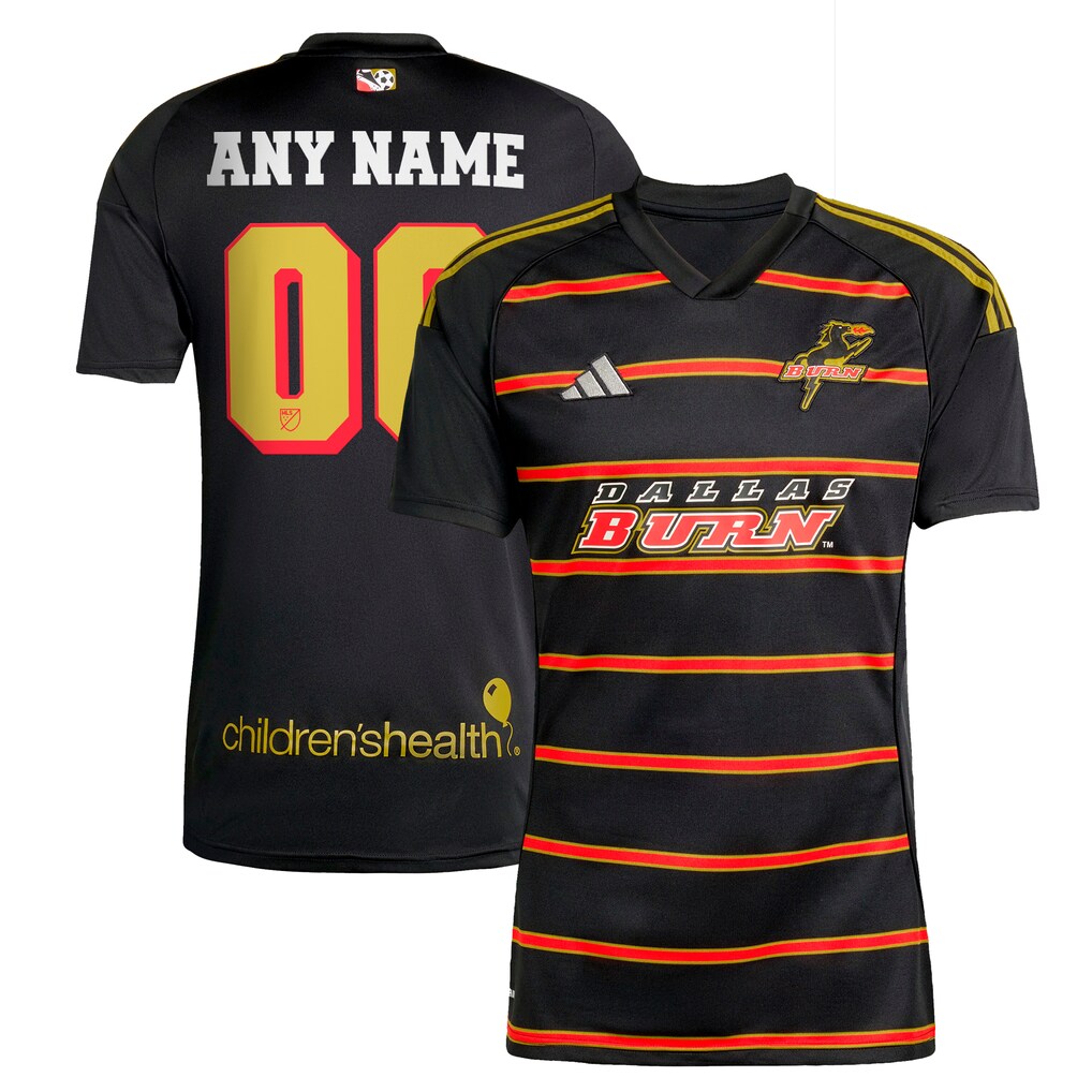 Men's FC Dallas adidas Black 2025 Third Replica Custom Jersey - Ujersey