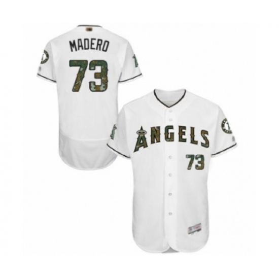 Men's Los Angeles Angels of Anaheim #73 Luis Madero Authentic White 2016 Memorial Day Fashion Flex Base Baseball Player Jersey - Ujersey
