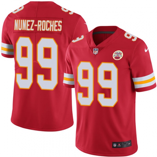 Men's Nike Kansas City Chiefs #99 Rakeem Nunez-Roches Red Team Color Vapor Untouchable Limited Player NFL Jersey - Ujersey