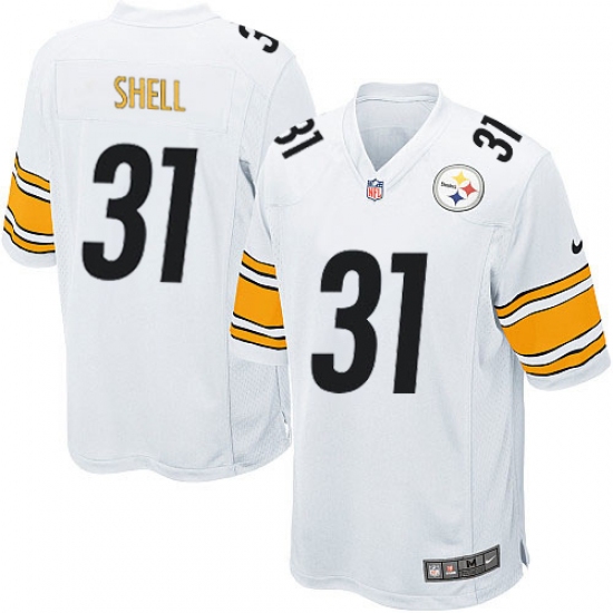 Men's Nike Pittsburgh Steelers #31 Donnie Shell Game White NFL Jersey - Ujersey