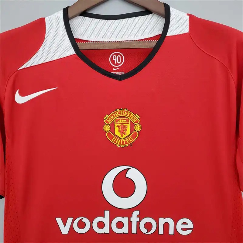 Manchester United Retro Home Football Jersey Shirt 2004/06 - Ujersey NHL