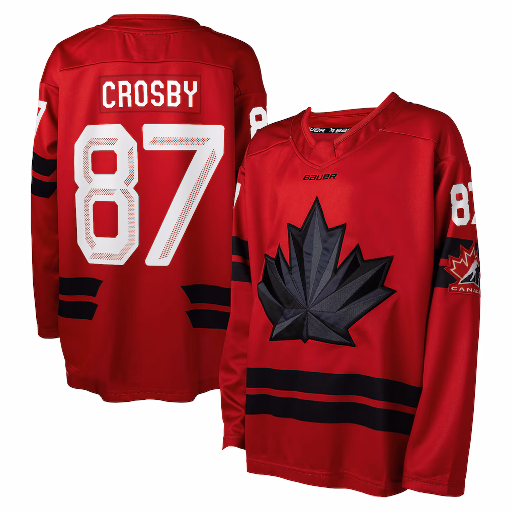 Youth Hockey Canada Sidney Crosby Red 2026 Replica Jersey