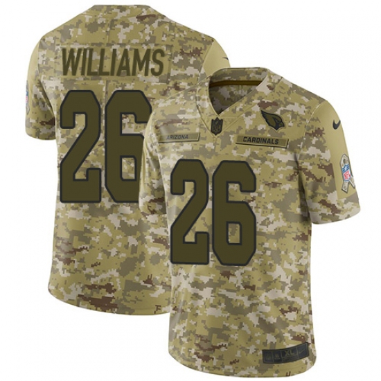 Youth Nike Arizona Cardinals #26 Brandon Williams Limited Camo 2018 Salute to Service NFL Jersey - Ujersey