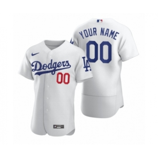 Men's Los Angeles Dodgers Custom Nike White 2020 Authentic Jersey - Ujersey
