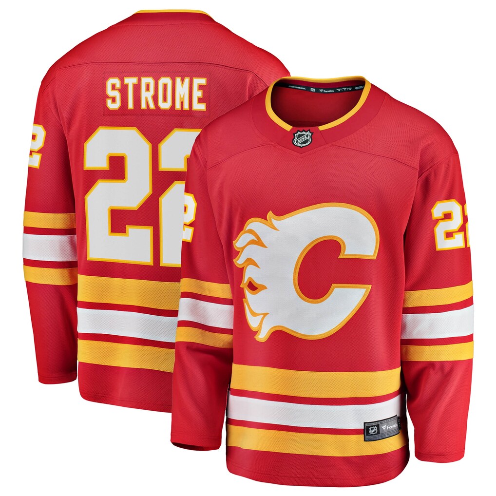 Men's Calgary Flames Ryan Strome Fanatics Red Home Breakaway Jersey - Ujersey