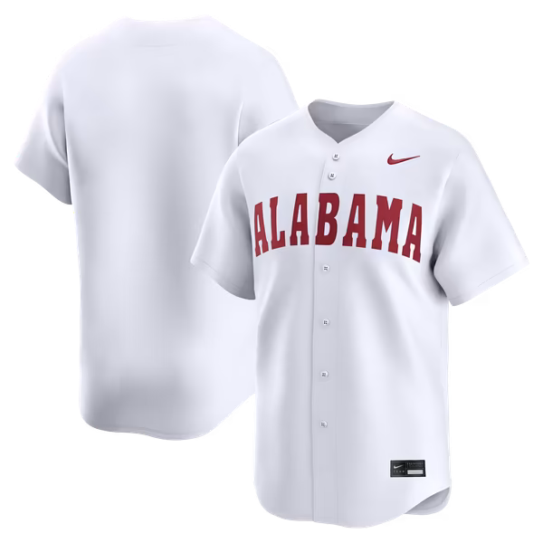 Men's Nike White Alabama Crimson Tide Alternate Limited Baseball Jersey