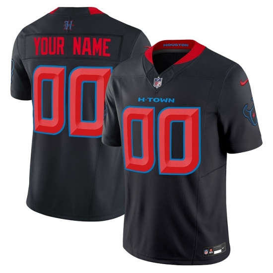 Men's Houston Texans Active Player Custom Navy 2024 2nd Alternate F.U.S.E Vapor Football Stitched Jersey - Ujersey