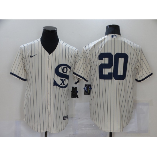 Men's Chicago White Sox #20 Danny Mendick Cream Game 2021 Field of Dreams Jersey - Ujersey