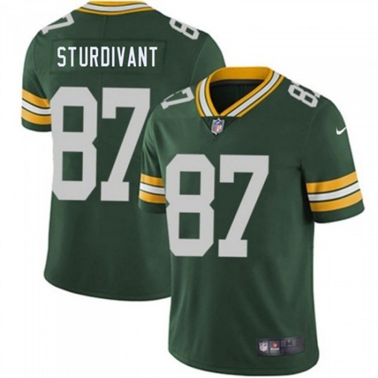 Men's Green Bay Packers #87 J. Michael Sturdivant Green 2026 Draft Vapor Untouchable Limited Football Stitched Jersey - Ujersey