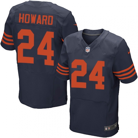 Men's Nike Chicago Bears #24 Jordan Howard Elite Navy Blue Alternate NFL Jersey - Ujersey