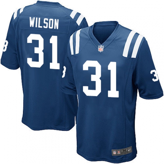 Men's Nike Indianapolis Colts #31 Quincy Wilson Game Royal Blue Team Color NFL Jersey - Ujersey