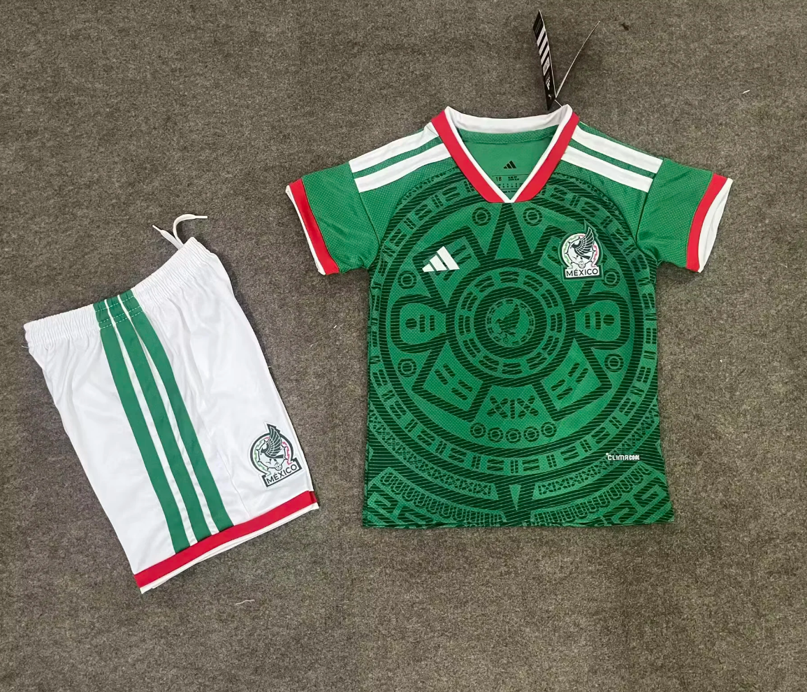 Mexico national football team's home jersey Kids Kit Jersey+Shorts 2026