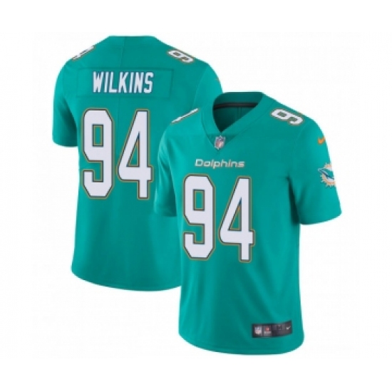 Men's Nike Miami Dolphins #94 Christian Wilkins limited Green Limited Vapor Untouchable Jersey - Ujersey