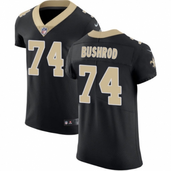 Men's Nike New Orleans Saints #74 Jermon Bushrod Black Team Color Vapor Untouchable Elite Player NFL Jersey - Ujersey