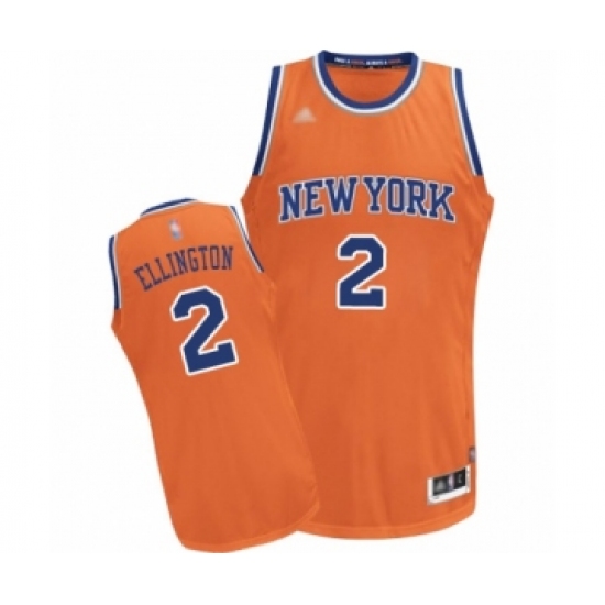 Youth New York Knicks #2 Wayne Ellington Swingman Orange Alternate Basketball Jersey - Ujersey
