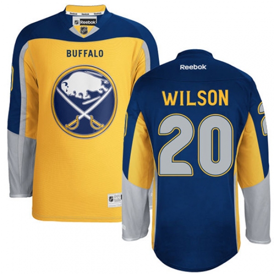 Men's Reebok Buffalo Sabres #20 Scott Wilson Authentic Gold New Third NHL Jersey - Ujersey