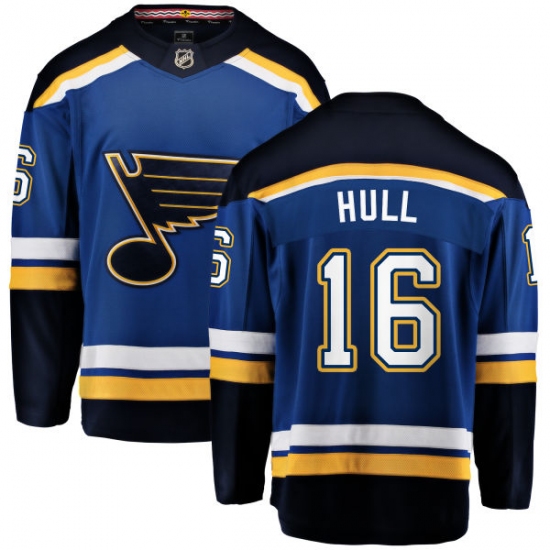 Men's St. Louis Blues #16 Brett Hull Fanatics Branded Royal Blue Home Breakaway NHL Jersey - Ujersey