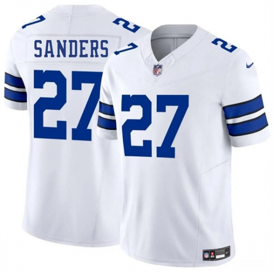 Men's Dallas Cowboys #27 Miles Sanders White 2025 F.U.S.E. Vapor Untouchable Limited Football Stitched Jersey - Ujersey