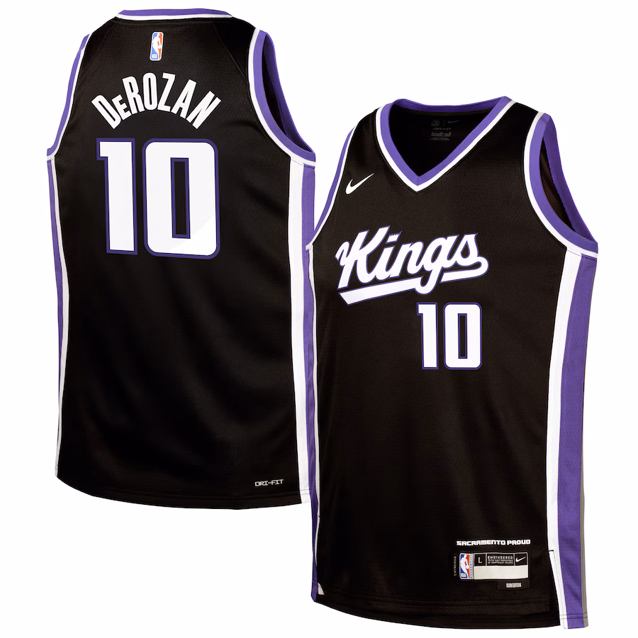 Youth Sacramento Kings DeMar DeRozan Nike Black Swingman Jersey - Icon Edition - Ujersey NHL