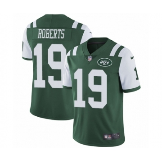 Youth Nike New York Jets #19 Andre Roberts Green Team Color Vapor Untouchable Limited Player NFL Jersey - Ujersey