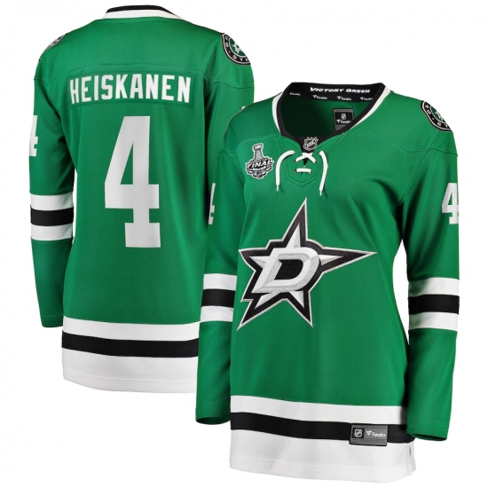 Women's Dallas Stars #4 Miro Heiskanen Fanatics Branded Green 2020 Stanley Cup Final Bound Home Player Breakaway Jersey - Ujersey