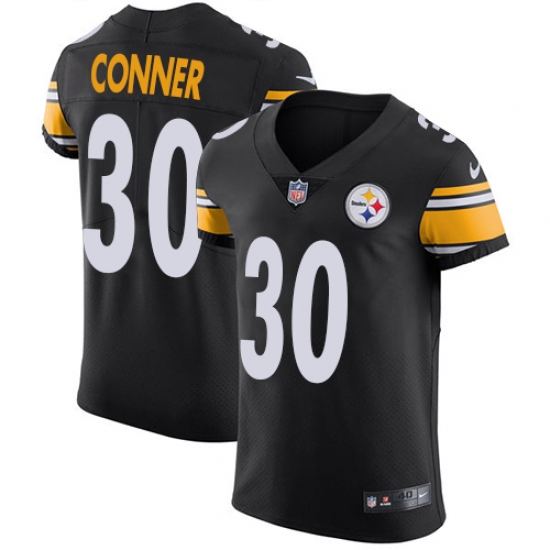 Men's Nike Pittsburgh Steelers #30 James Conner Black Team Color Vapor Untouchable Elite Player NFL Jersey - Ujersey